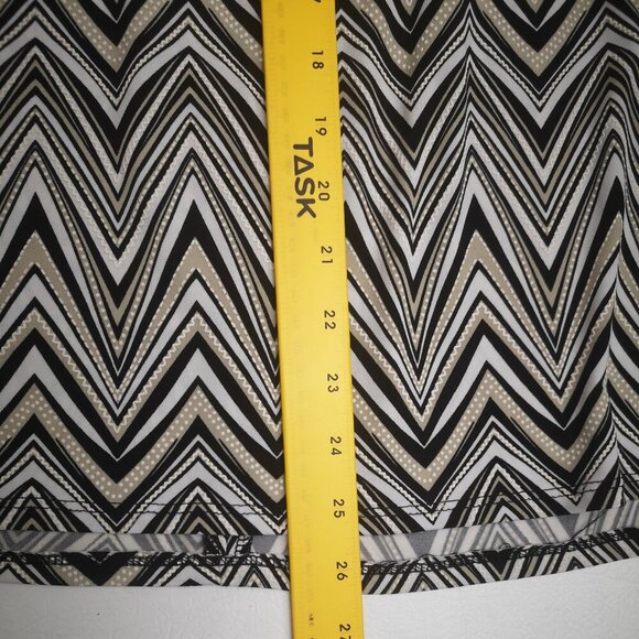 JM Studio by John Meyer Ladies Size XL Black Tan Off White Sleeveless Tank Top - Picture 9 of 9